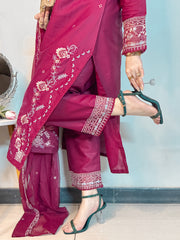 Rangoon Embroidered 3pcs