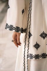White hoor Embroidered 3pcs