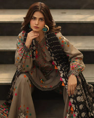 Chandni Soft Khaddar Winter 3Pc GC-A11