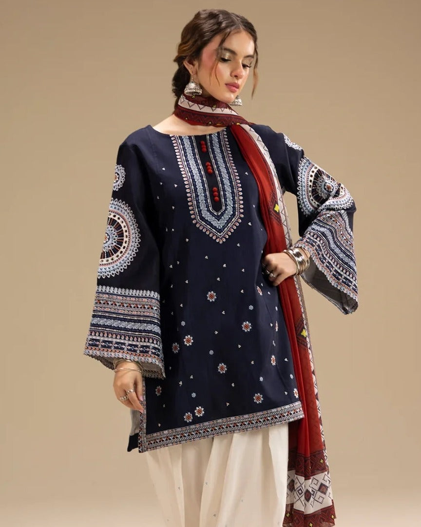 Arzu Full Embroidered 3pcs(Stitched)