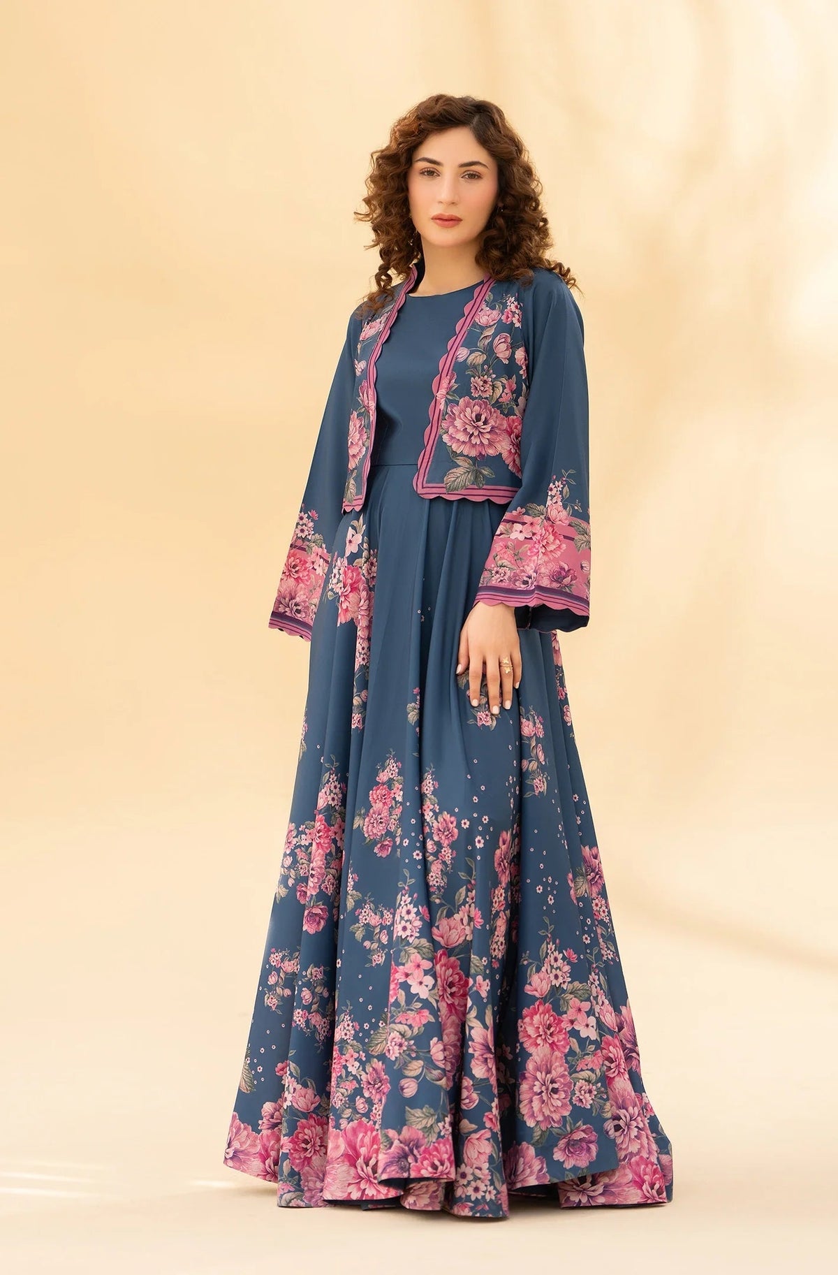 3PC DIGITAL PRINTED FROK A-26